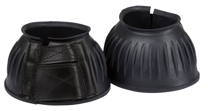 KERBL Springglocken Gummi, paarweise Klettver., schwarz, Gr. XFull