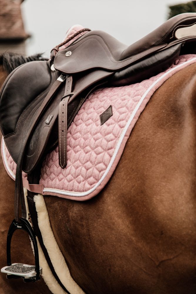 KENTUCKY® HORSEWEAR Schabracke Wolle Springen, altrosa
