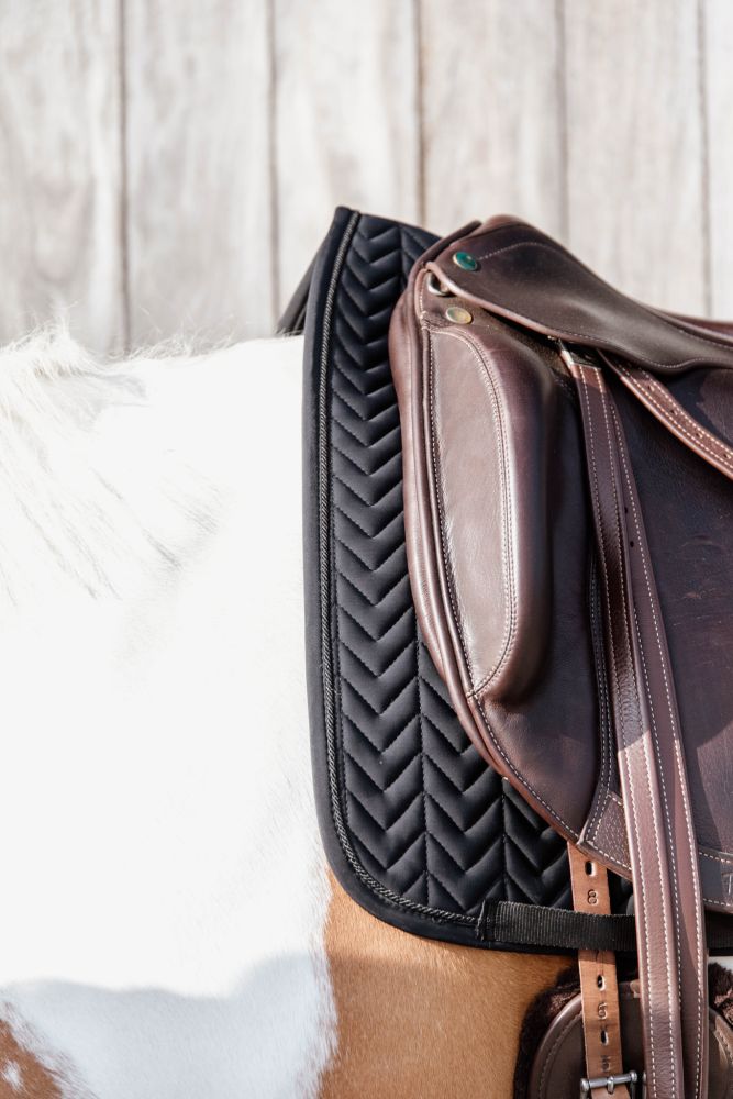 KENTUCKY® HORSEWEAR Schabracke Fishbone Competition Dressur, schwarz