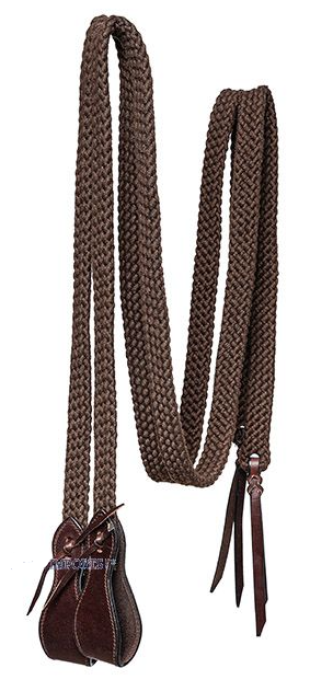 WESTERN IMPORTS® BRAIDED SPLIT REINS W./SLOBBERS