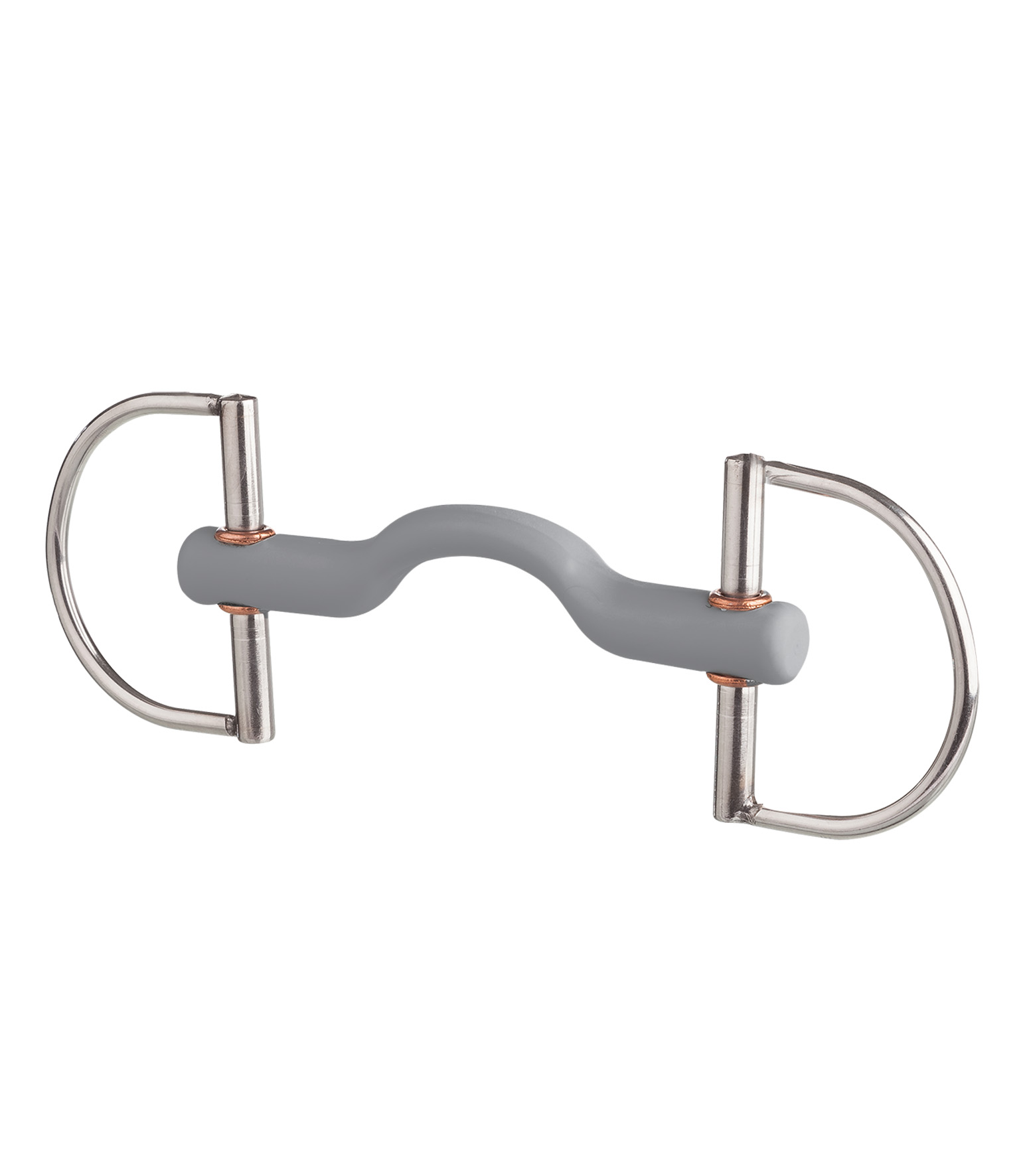 BERIS D-Ring Gebiss mit Zungenbogenstange, soft
