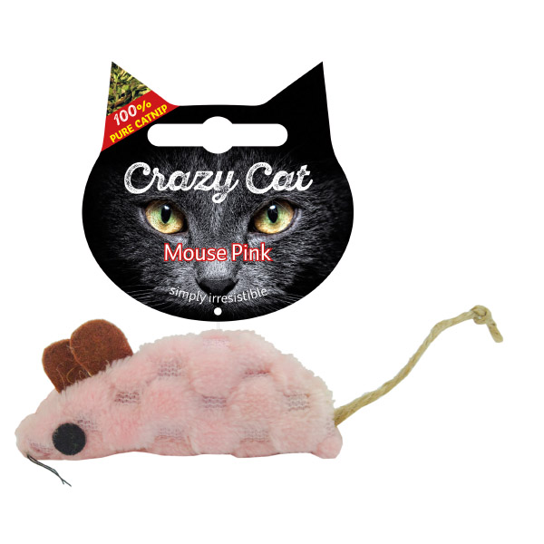 CRAZY CAT Rosa Mouse mit 100% Catnip