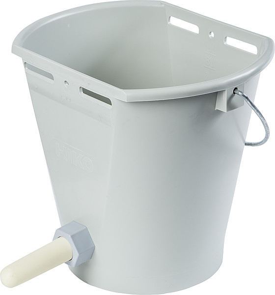 Nuckel-Tränkeeimer 9 l, grau