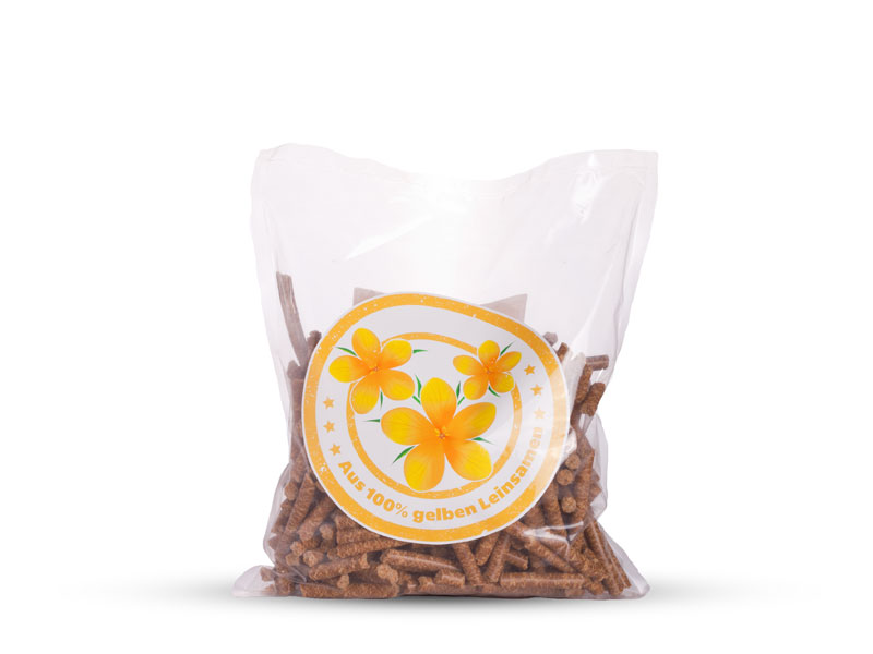 URKRAFT Leinsamenpellets aus gelber Leinsaat