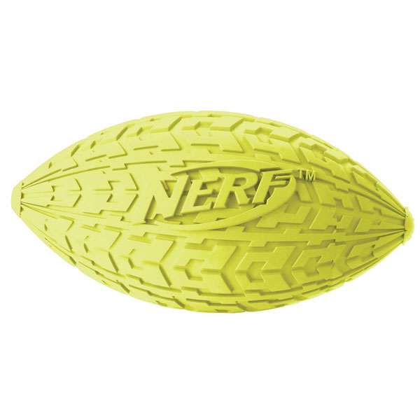 NERF DOG Trax Tire Squeak Football 