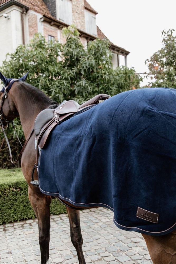 KENTUCKY® HORSEWEAR Ausreitdecke Quadrat Heavy Fleece, marine
