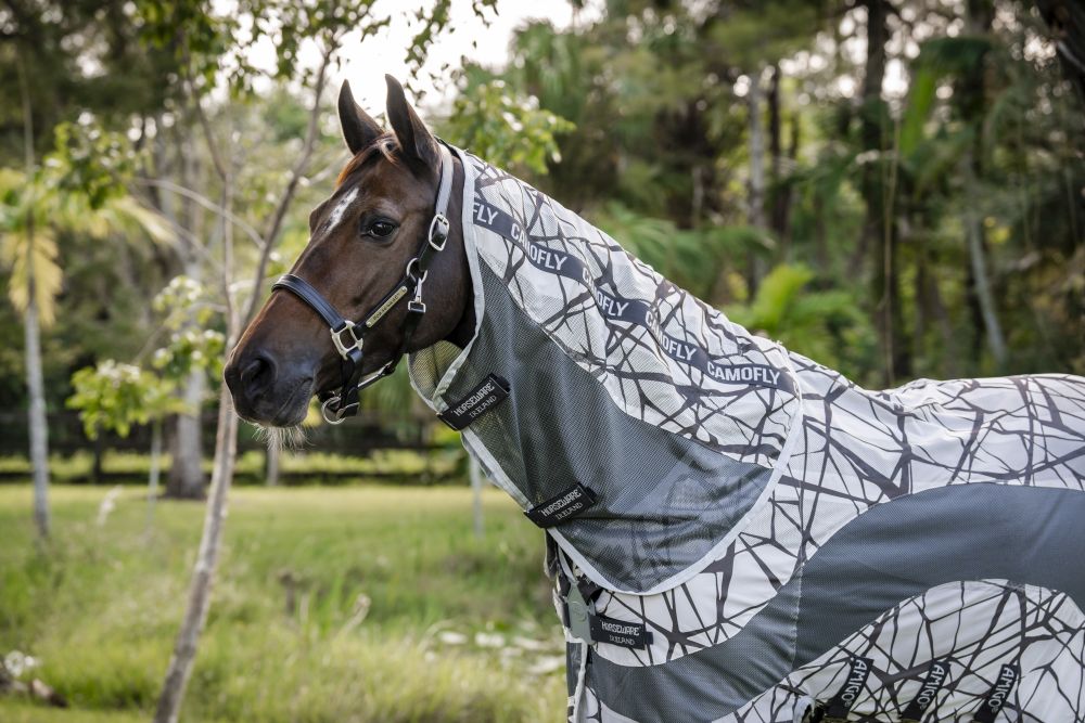 HORSEWARE® Fliegendecke Amigo ® CamoFly Plus, CamoFly Print/grey