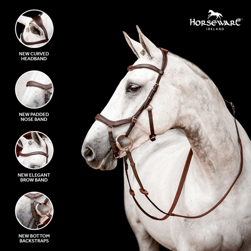 HORSEWARE® Micklem® 2 Multi Bridle, dark havana 