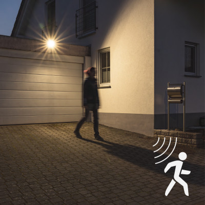 SHADA Flutlicht mit Sensor-LED - 50W 9000lm 4000K - Lumileds LED - schwarz