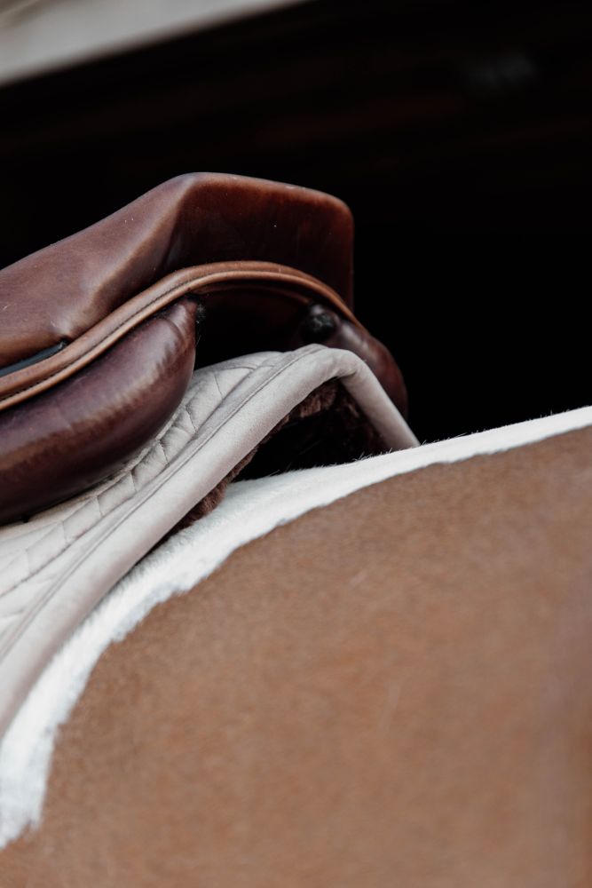 KENTUCKY® HORSEWEAR Skin Friendly Schabracke Velvet Springen, beige