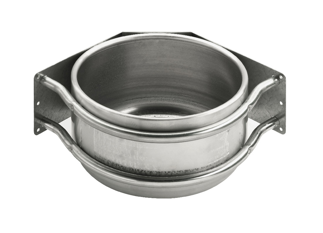 Rundtrog Aluminium mit Abfluss
