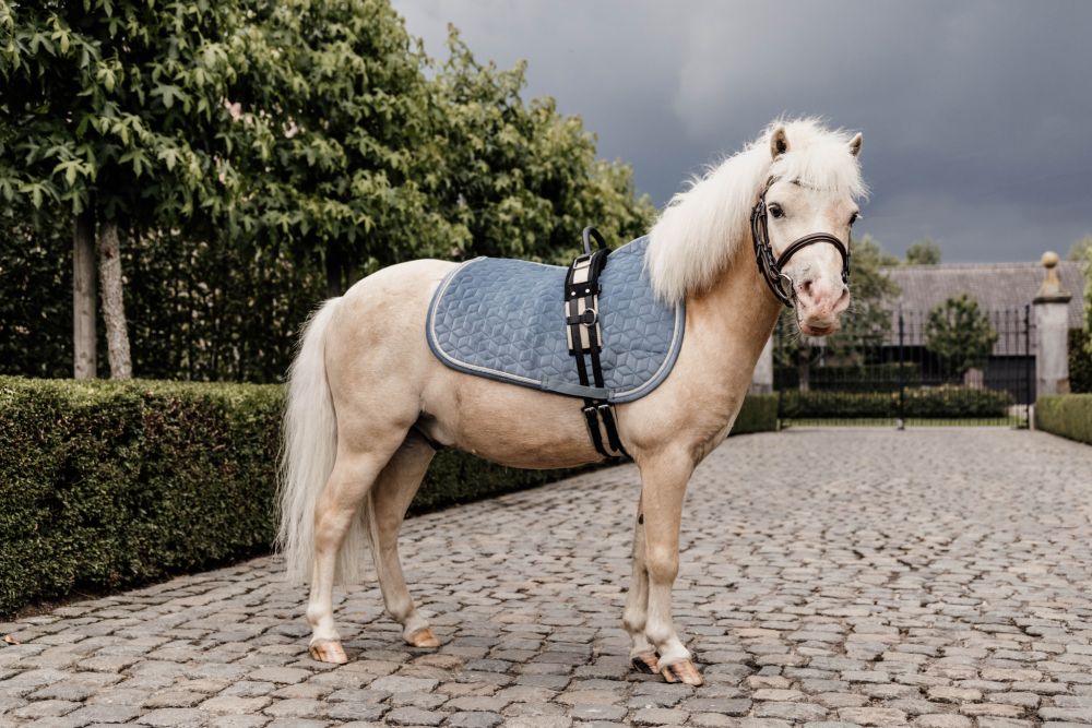 KENTUCKY® HORSEWEAR Pony-Schabracke Velvet Springen, hellblau