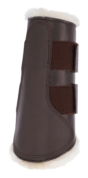 KERBL Dressurgamaschen Fleece braun, M