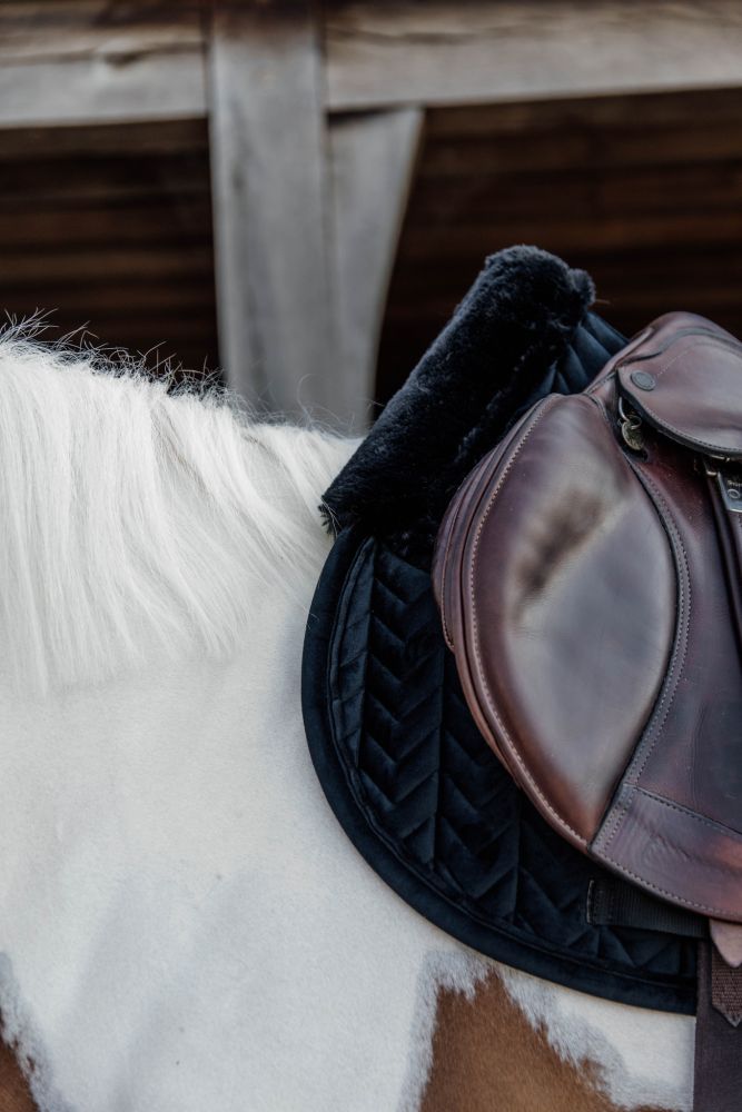 KENTUCKY® HORSEWEAR Skin Friendly Schabracke Velvet Springen, schwarz