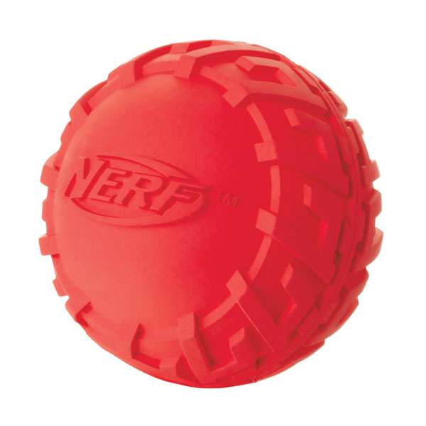 NERF DOG Trax Tire Squeak Ball 