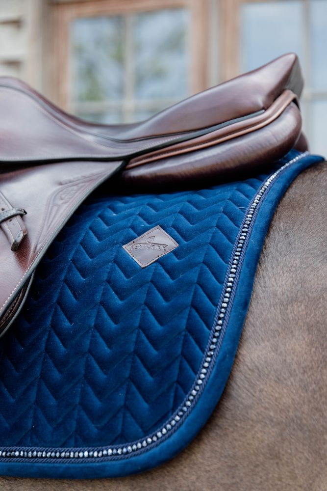 KENTUCKY® HORSEWEAR Schabracke Velvet Pearls Springen, marine