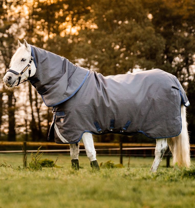 HORSEWARE® Rhino® Hexstop Plus Turnout, 100 g, grey/indigo 