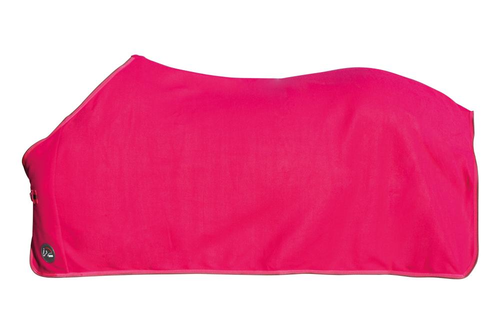 HKM Abschwitzdecke Alaska, cranberry HKM Abschwitzdecke Alaska aus atmungsaktivem Fleece in Cranberry. Die Pferdedecke ist in der Seitenansicht flach ausgelegt.