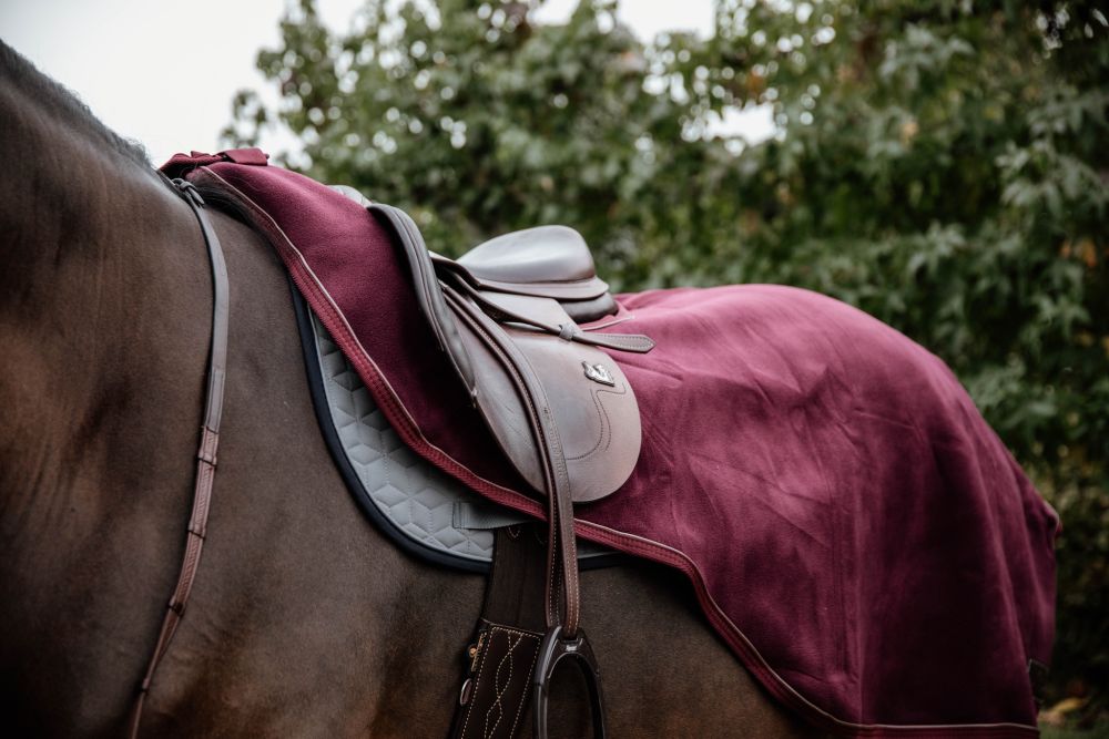 KENTUCKY® HORSEWEAR Ausreitdecke Heavy Fleece, bordeaux