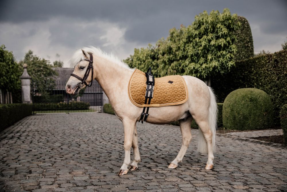 KENTUCKY® HORSEWEAR Pony-Schabracke Velvet Springen, senfgelb