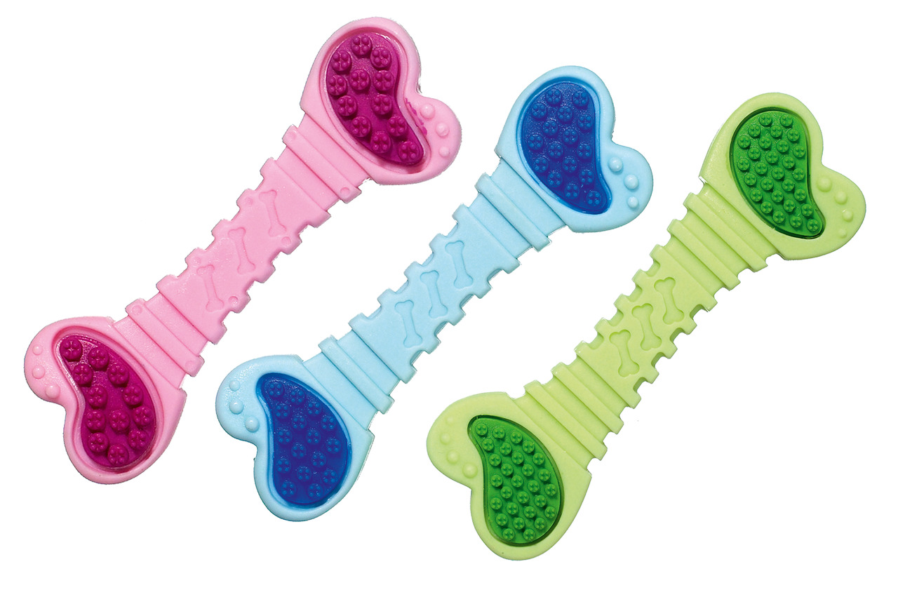 Ruffus Puppy Vollgummi Dento Knochen