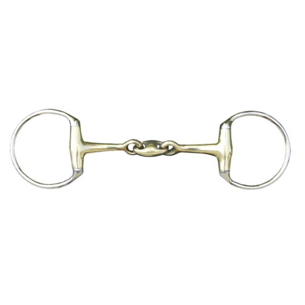 Doppelt gebr.Olivenkopfgebiss 18 mm aus Argentan