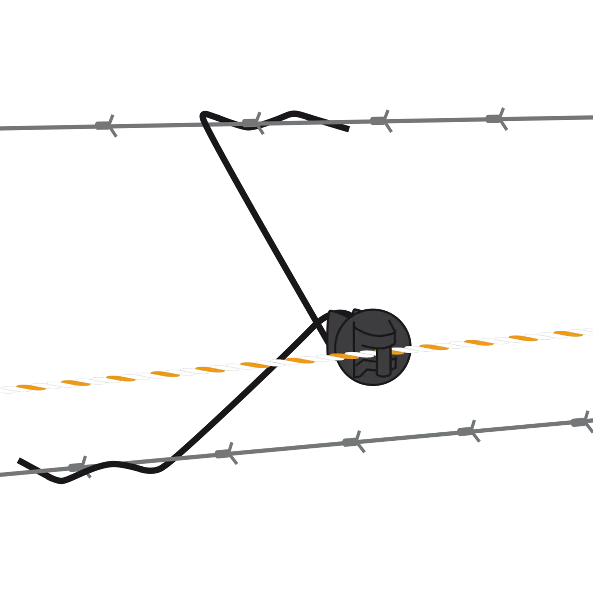 GALLAGHER Abstand-Isolator, schwarz