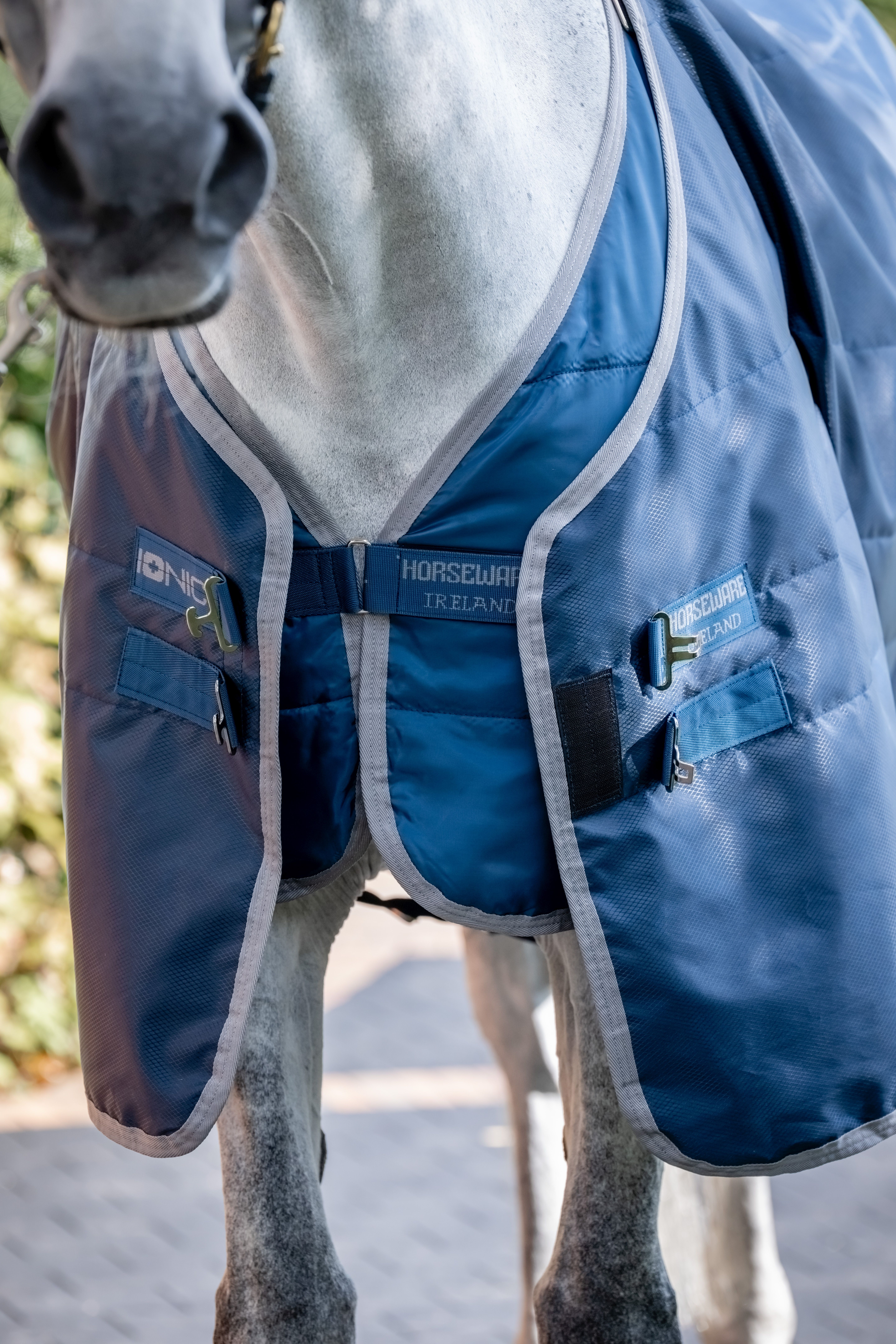HORSEWARE® Ionic® Therapy Liner, 50 g, imperial blue/silver