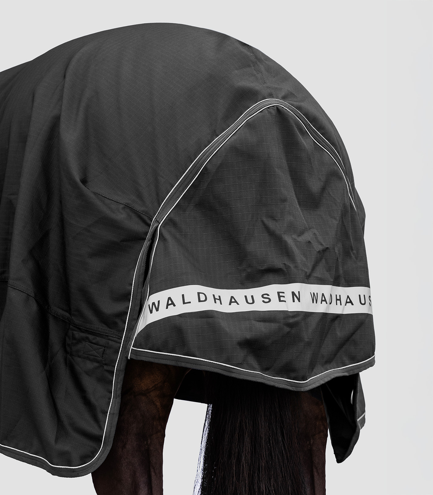WALDHAUSEN SCANDIC Outdoordecke, High Neck, 200 g, schwarz