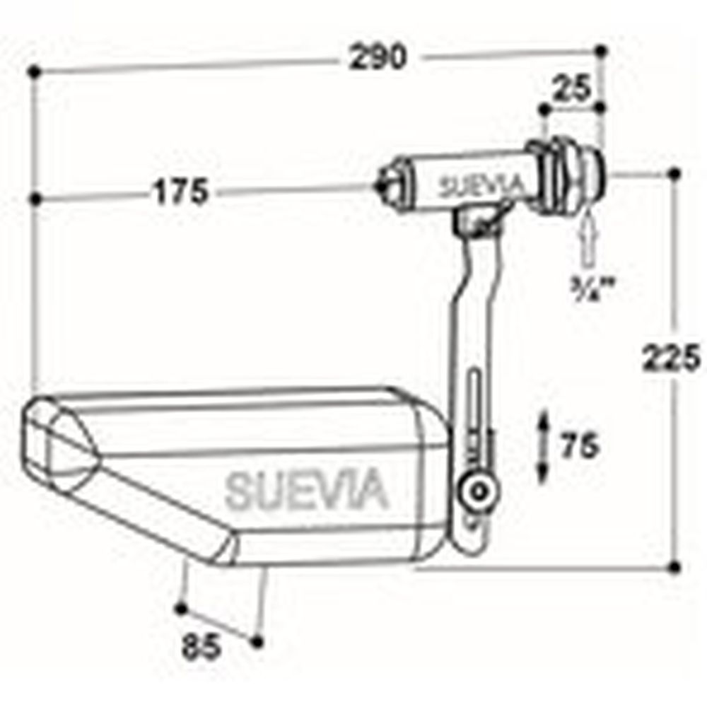 SUEVIA Schwimmerventil, Mod. 700 Maxiflow