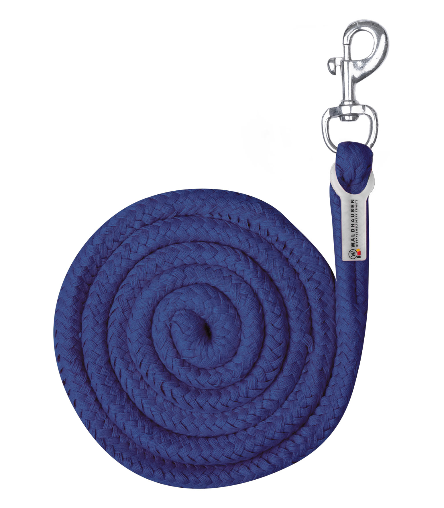 WALDHAUSEN Anbindestrick Plus - Karabinerhaken, saphirblau