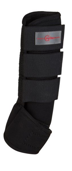KERBL Fesselkopfgamasche Synthesekautschuk, schwarz, 4er-Set