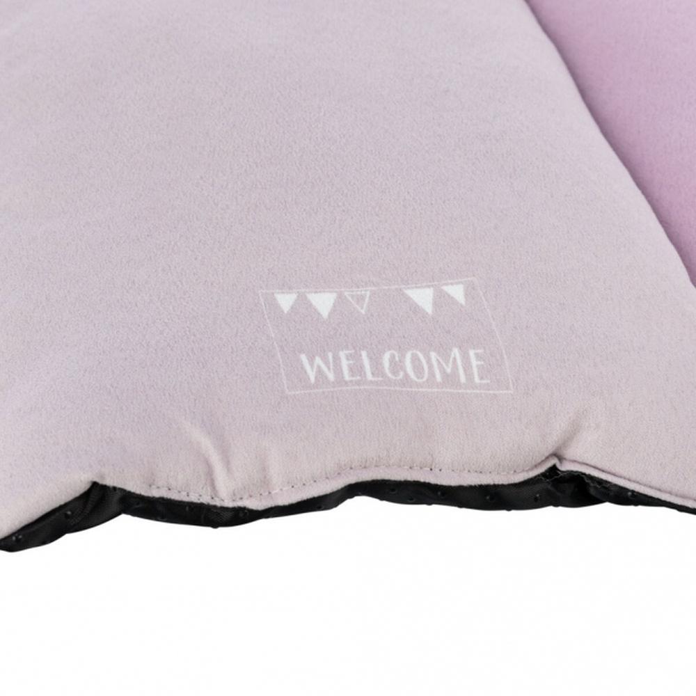 TRIXIE Junior Liegematte Patchwork - 68 x 62 cm, mint/flieder/rosa