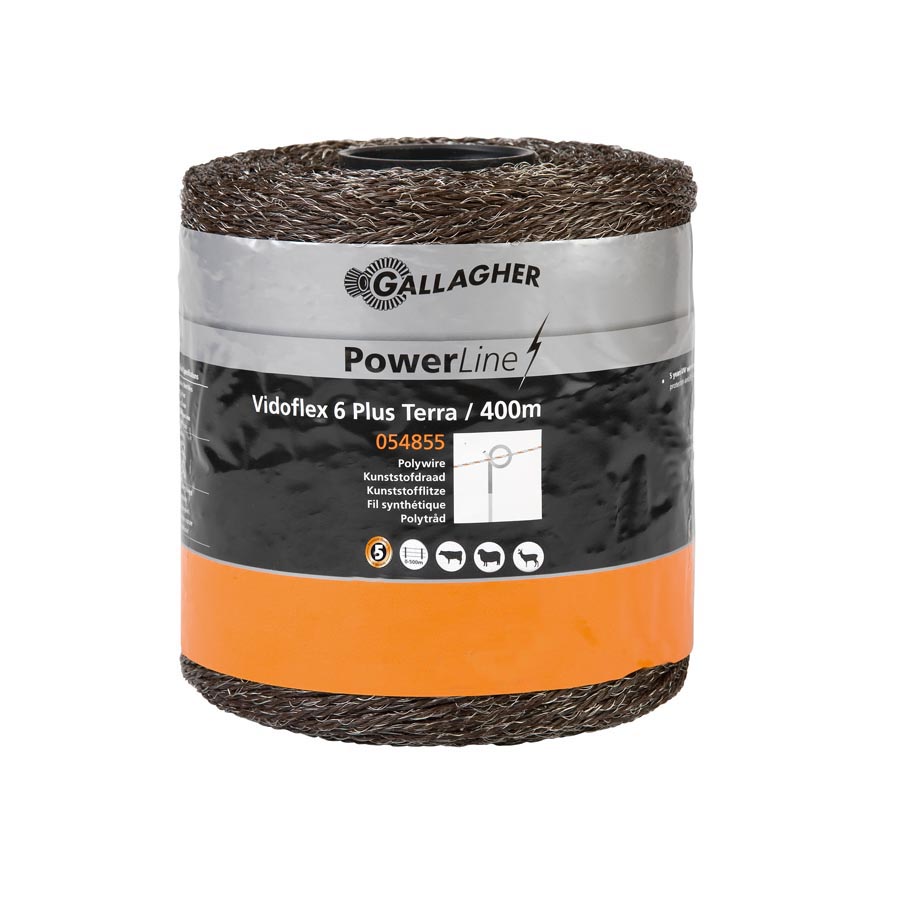 Gallagher Vidoflex 6 Powerline (terra, 400 Meter)