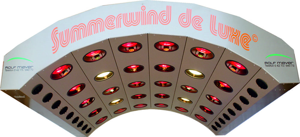 SUMMERWIND Pferdesolarium de Luxe mit Steuerungskasten und Lift