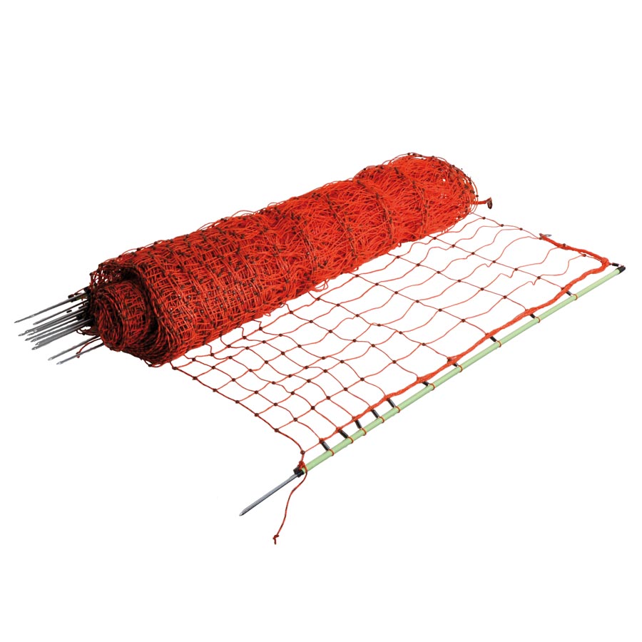 GALLAGHER Hühnernetz, orange, 112 cm, 50 m