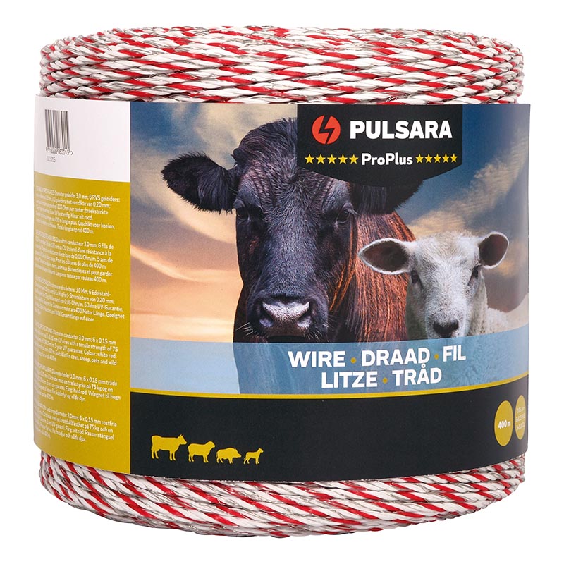 PULSARA Kunststoff-Litze Pro Plus, weiß/rot
