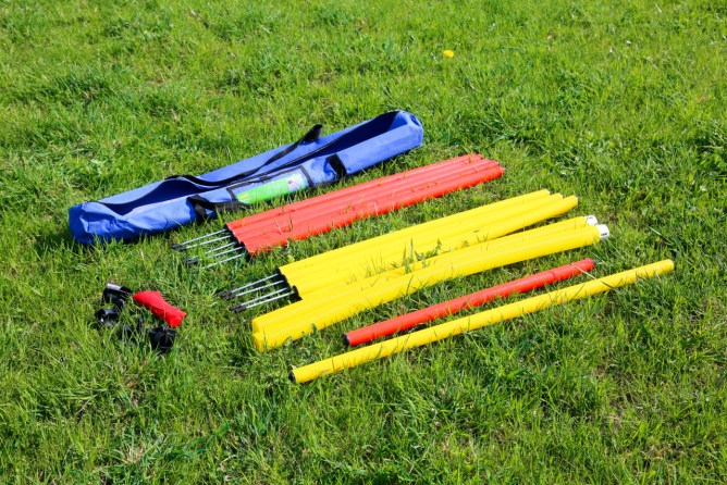 KERBL Agility Komplett-Set 3-teilig, rot/gelb
