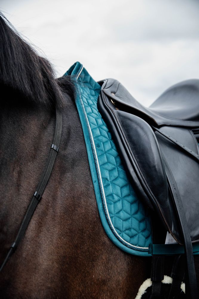 KENTUCKY® HORSEWEAR Schabracke Velvet Dressur,smaragdgrün