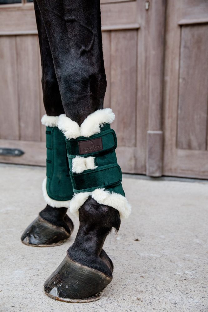 KENTUCKY® HORSEWEAR Gamaschen Velvet Contrast, pinien-grün