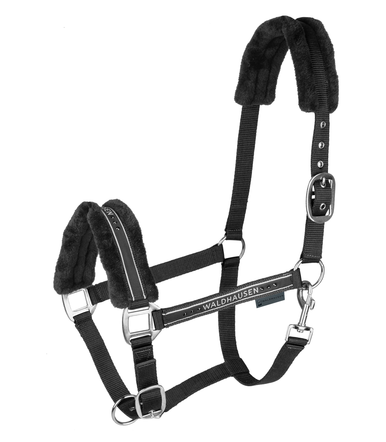 WALDHAUSEN Halfter Elegant, schwarz/schwarz