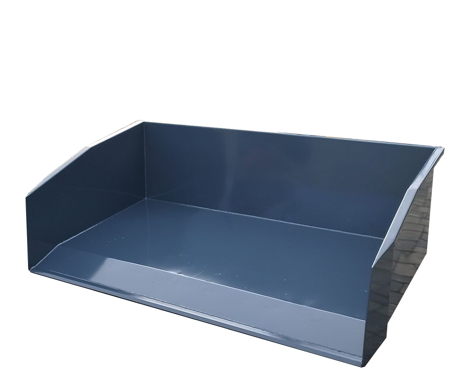 KNEILMANN® Mistcontainer befahrbar aus Stahl (gestrahlt und lackiert) - Breite 1,5 m