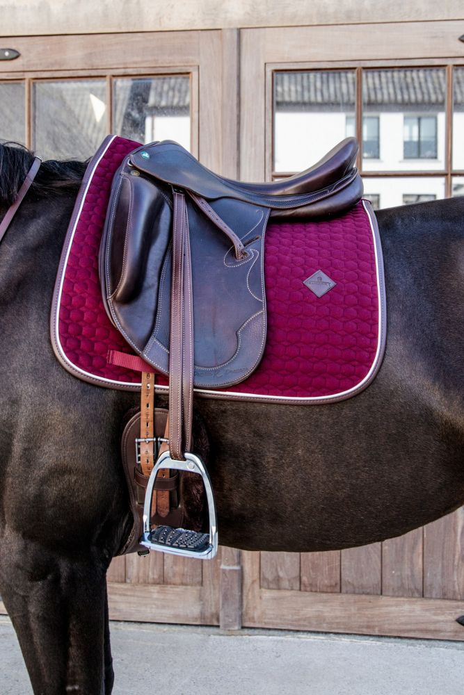 KENTUCKY® HORSEWEAR Schabracke Classic Leder Dressur, bordeaux