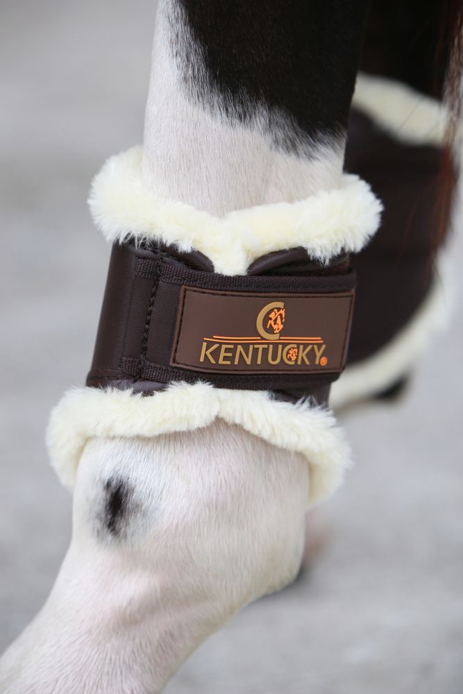KENTUCKY® HORSEWEAR Streichkappen Kunstleder, braun