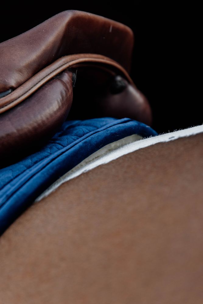 KENTUCKY® HORSEWEAR Skin Friendly Schabracke Velvet Springen, marine