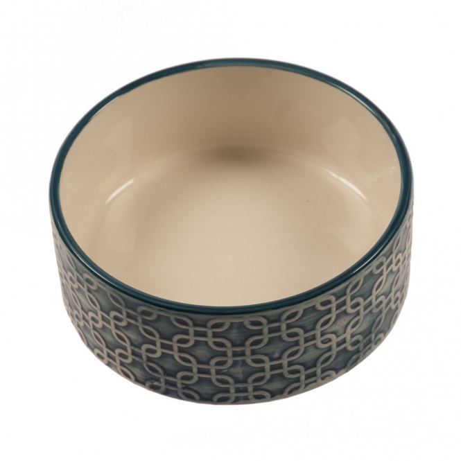 Futternapf Stone Deco Azul, blau 