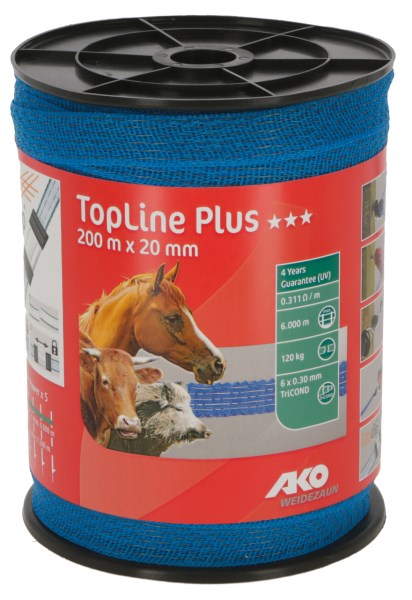 AKO TopLine Plus Weidezaunband, Breite: 20 mm