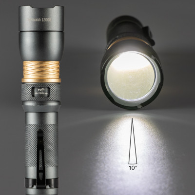 SHADA Taschenlampe - 1.200 lm 5.000 K Lithium-Ionen 8,14 Wh 