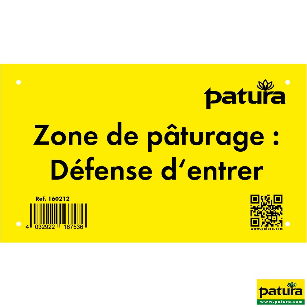 PATURA Warnschild, Weide betreten verboten