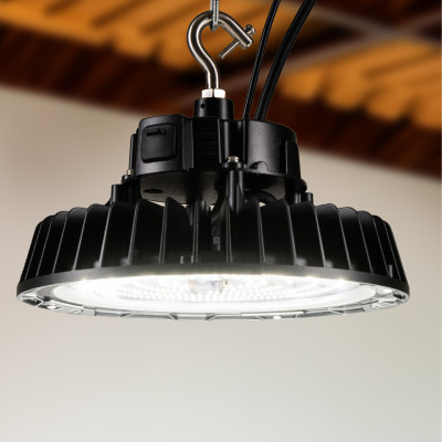 SHADA Hallenstrahler High Bay - 200W 30000lm 3000K/4000K/5000K - Lumileds LED - Sosen Driver - schwarz